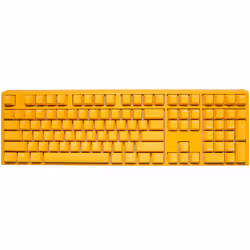 Ducky One 3 Yellow, Taille réelle (100 %), USB, Clavier mécanique, LED RGB, Jaune