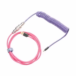Ducky Premicord, Rose, Violet, 1,8 m, 1 pièce(s), USB Type-A, USB Type-C