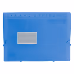 Liderpapel FU12, Chemise à rabats, A4, Polypropylène (PP), Bleu, Mat, Elastique