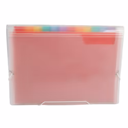Liderpapel FU23, Chemise à rabats, A5, Polypropylène (PP), Rouge, Mat, Elastique