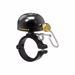 Lezyne Classic Brass Bell - Hard Mount, Cloche, Noir