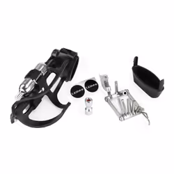 Lezyne Tubeless Flow Storage Loaded, Béquille latérale, Résiste aux intempéries, Noir