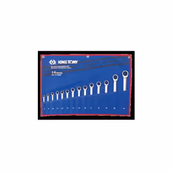KING TONY - Trousse de 14 clés mixtes à cliquet 8 à 24mm Caractéristiques principales de ce produit : Clés mixtes à cliquet n ...
