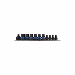 KING TONY - Jeu de 10 douilles Torx E à choc + accessoires en rail E5 à E20 Caractéristiques principales de ce produit : Doui ...