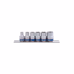 KING TONY - Blister douille Torx 3/8 6 pièces Caractéristiques principales de ce produit : Douilles TORX®. Contenu : Douille  ...