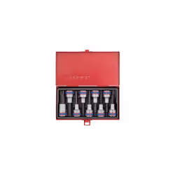 KING TONY - Coffret de douilles longues 1/2 Torx, 9 pièces Caractéristiques principales de ce produit : Coffret métallique. C ...