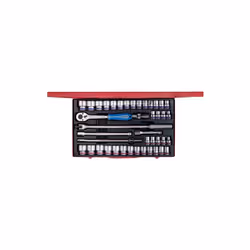KING TONY - Coffret de douilles 12 pans 1/2 pouce et mm 42 pcs Caractéristiques principales de ce produit : Coffret métalliqu ...