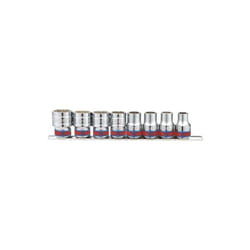 Jeu de 8 douilles 12 pans 1/2 n pouce sur rail - 230 mm - King Tony