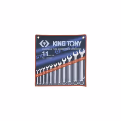 KING TONY - Trousse de 11 clés mixtes pouces 1/4 à 15/16 Caractéristiques principales de ce produit : Trousse en nylon. Conte ...