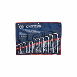 KING TONY - Trousse de 12 clé à pipe 8-10-11-12-13-14-16-17-18-19, 22-24mm Caractéristiques principales de ce produit : Clés ...