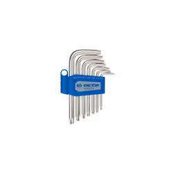 KING TONY - Jeu de 7 clés Torx Tamper Caractéristiques principales de ce produit : Etui plastique. Contenu: Clés mâles RESIST ...
