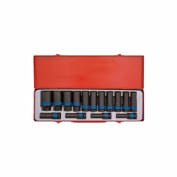 KING TONY - Coffret de douilles longues choc 1/2" 15 pcs version 21-24-26-29-32mm Caractéristiques principales de ce produit  ...