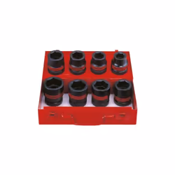 KING TONY - Coffret de douilles 1" choc pouces 6 pans, 8 pièces 15/16" à 1-5/8" Caractéristiques principales de ce produit : ...