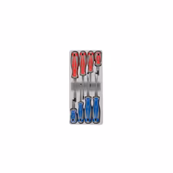 KING TONY - Ensemble de 8 tournevis Caractéristiques principales de ce produit : Empreintes des lames : à fente, PHILLIPS®. C ...