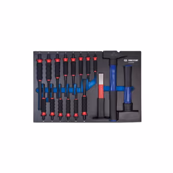 KING TONY - Module mousse + PP 17 outils de frappe Caractéristiques principales de ce produit : Catégorie : #6 (560 x 375 mm) ...