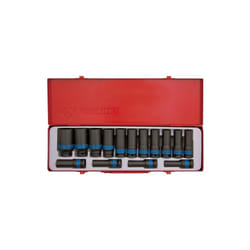 Coffret de douilles longues choc 1/2 15pcs version 21-24-27-30-32mm - King Tony