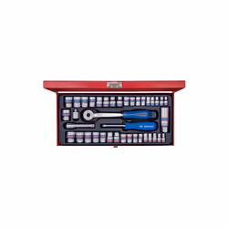 KING TONY - Coffret mixte 39 pièces 1/4-3/8 Caractéristiques principales de ce produit : Coffret métallique. Douilles 6 et 12 ...