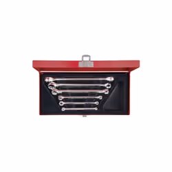 KING TONY - Coffret de 6 clés polygonales droites Torx E6 à E24 Caractéristiques principales de ce produit : Coffret métalliq ...
