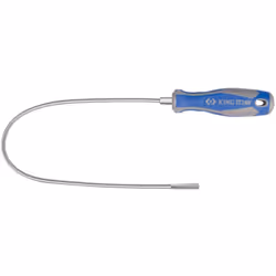 Boîtier métallique flexible, poignée bi-matière en polypropylène TPR, résistant aux huiles et aux produits chimiques.