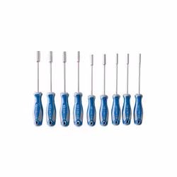 KING TONY - Jeu de 9 clés emmanchées 4 à 10mm Caractéristiques principales de ce produit : Tournevis emmanchés 6 pans creux.  ...
