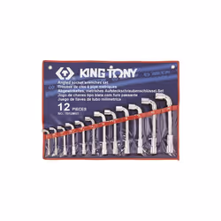 KING TONY - Jeu de 12 clés à pipe débouchées de 8 à 24mm 6x6pans Caractéristiques principales de ce produit : Clés à pipe 6x6 ...