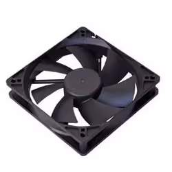 Akasa Black 12cm case fan, Ventilateur, Noir