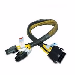 Akasa PSU extension cable splits 4+4, 0,3 m