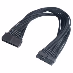 Akasa FLEXA P24, 0,4 m, ATX (24-pin), ATX (20+4 pin), Mâle, Femelle, Noir