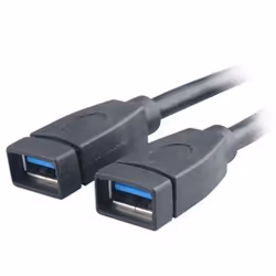 Akasa AK-CBUB09-15BK câble USB 2 x USB A Noir