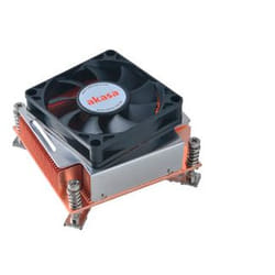 Akasa AK-CC7302BT01 système de refroidissement d’ordinateur Processeur Refroidisseur 7 cm Noir, Orange, Argent