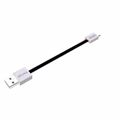 Akasa 0.15m USB 2.0 A/Micro-B, 0,15 m, USB A, Micro-USB B, USB 2.0, Mâle/Mâle, Noir