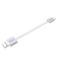 Akasa 0.15m USB 2.0 A/Micro-B câble USB 0,15 m USB A Micro-USB B Blanc