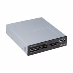 Akasa AK-ICR-27, CF, CF Type II, MMC, MMC Mobile, MS Micro (M2), MS PRO, MS PRO Duo, MicroSD (TransFlash),..., Noir, Gris, 3. ...