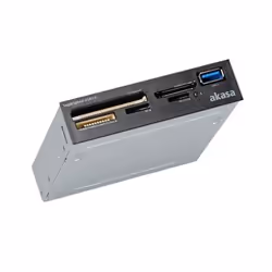 Akasa AK-ICR-27 lecteur de carte mémoire USB 3.2 Gen 1 (3.1 Gen 1) Interne Noir, Gris