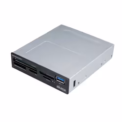 Akasa AK-ICR-27 lecteur de carte mémoire USB 3.2 Gen 1 (3.1 Gen 1) Interne Noir, Gris