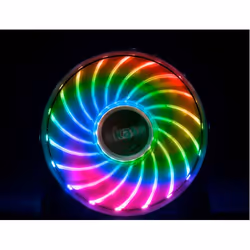 Akasa Vegas X7, Ventilateur, 1200 tr/min, 23,2 dB, 41,9 cfm, Noir, Transparent