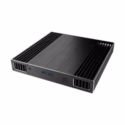 Akasa Plato X7D, Small Form Factor (SFF), PC, Noir, UCFF, Aluminium, maison/bureau
