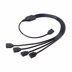 Akasa AK-CBLD04-50BK, Rallonge, Noir, Femelle, Mâle