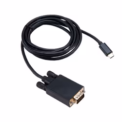 Akasa AK-CBCA17-18BK changeur de genre de câble USB Type-C VGA Noir