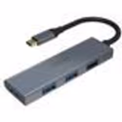 Hub USB-C - Akasa - AK-CBCA25-18BK - 4 ports USB-A - Aluminium - 5 Go/s