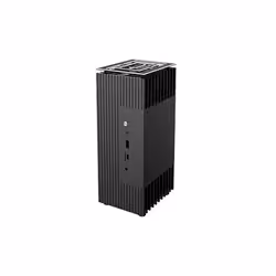 Akasa A-NUC52-M1B, Cube, PC, Noir, UCFF, Aluminium, HDD, Énergie