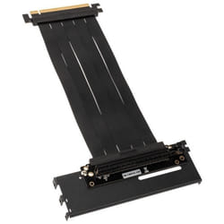 Akasa RISER BLACK PRO, Vertical GPU Holder + Premium PCIe 3.0 Riser cable 90° PCIe 3.0 x16 Female 180° PCIe 3.0 x16 Male Noir