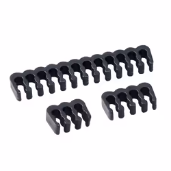 Akasa Kabelkamm Set - 3mm schwarz range-câbles et serre-câbles Noir