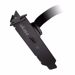 Akasa Low Profile PCI Bracket Adapter USB 3.1 Typ C - schwarz - Kabel - Digital/Daten, USB C, USB 3.1 Gen 2 internal connecto ...
