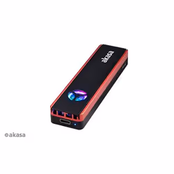 Akasa AK-ENU3M2-06, Enceinte ssd, M.2, PCI Express, Série ATA III, 10 Gbit/s, Connectivité USB, Noir