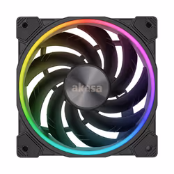 Akasa SOHO AR Boitier PC Dissipateur thermique/Radiateur 12 cm Noir, Transparent 1 pièce(s)