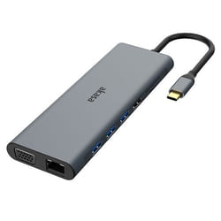 Akasa AK-CBCA28-18BK station d'accueil Avec fil USB 3.2 Gen 1 (3.1 Gen 1) Type-C Noir, Gris