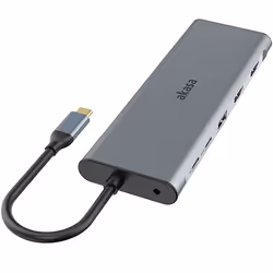 Akasa AK-CBCA28-18BK station d'accueil Avec fil USB 3.2 Gen 1 (3.1 Gen 1) Type-C Noir, Gris