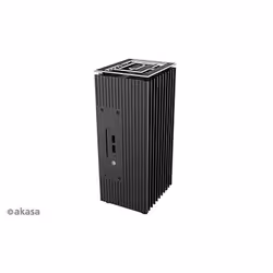 Akasa Turing TN, Facteur de forme ultra petit (USFF), PC, Noir, Aluminium, maison/bureau, Kensington