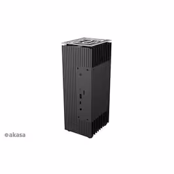 Akasa Turing A50 MKII, Facteur de forme ultra petit (USFF), PC, Noir, Aluminium, maison/bureau, Kensington